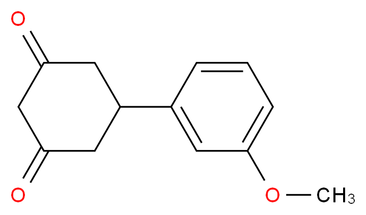 5-(3-methoxyphenyl)cyclohexane-1,3-dione_分子结构_CAS_27462-91-5