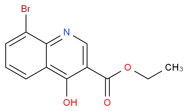 ethyl 8-bromo-4-hydroxyquinoline-3-carboxylate_分子结构_CAS_35975-57-6