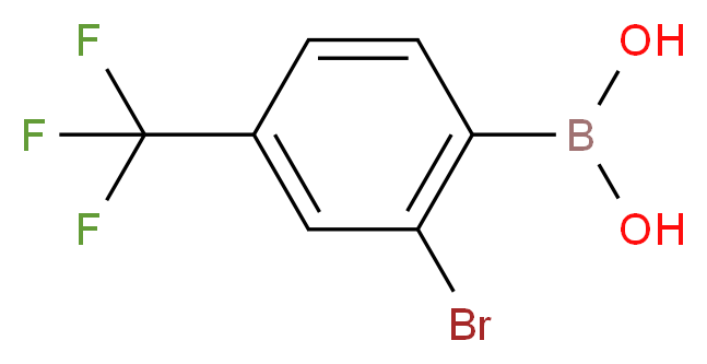 [2-bromo-4-(trifluoromethyl)phenyl]boronic acid_分子结构_CAS_959997-88-7