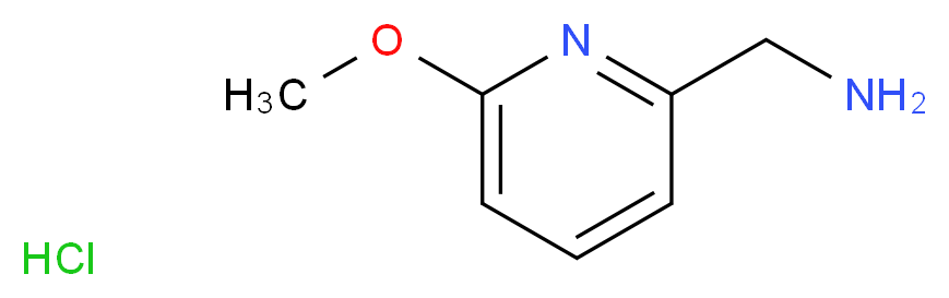 (6-methoxypyridin-2-yl)methanamine hydrochloride_分子结构_CAS_95851-89-1