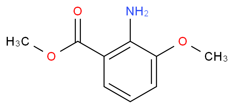 methyl 2-amino-3-methoxybenzoate_分子结构_CAS_5121-34-6