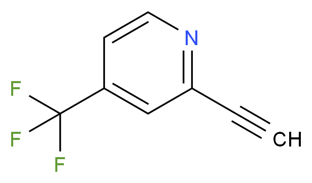 2-ethynyl-4-(trifluoromethyl)pyridine_分子结构_CAS_512197-90-9