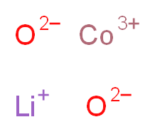 cobalt(3+) ion lithium(1+) ion dioxidandiide_分子结构_CAS_12190-79-3