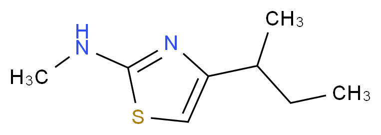 4-(butan-2-yl)-N-methyl-1,3-thiazol-2-amine_分子结构_CAS_)