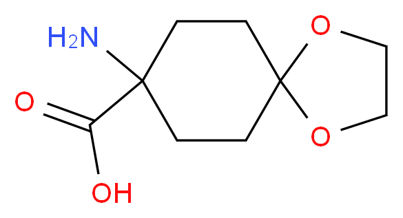 8-Amino-1,4-dioxaspiro[4.5]decane-8-carboxylic acid_分子结构_CAS_)