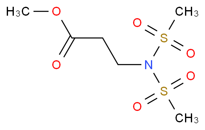 Methyl N,N-bis(methylsulfonyl)-beta-alaninate_分子结构_CAS_)