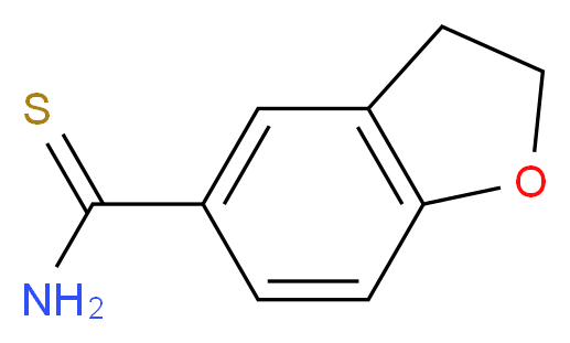 2,3-dihydro-1-benzofuran-5-carbothioamide_分子结构_CAS_306936-08-3