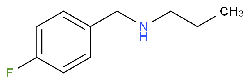 4-Fluoro-N-n-propylbenzylamine_分子结构_CAS_741698-80-6)