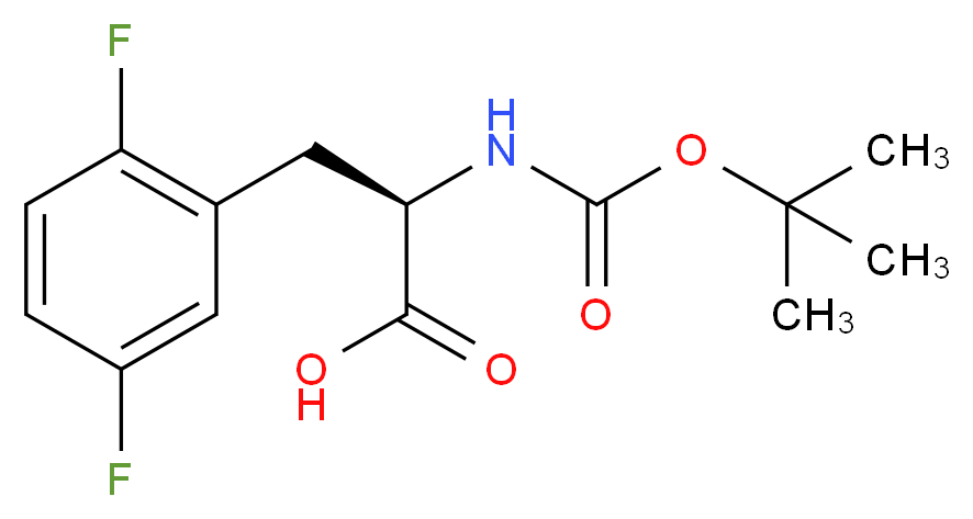 BOC-2,5-DIFLUORO-D-PHENYLALANINE_分子结构_CAS_261380-31-8)