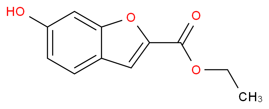 ethyl 6-hydroxybenzofuran-2-carboxylate_分子结构_CAS_906448-92-8)