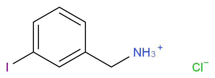 (3-iodophenyl)methanaminium chloride_分子结构_CAS_3718-88-5