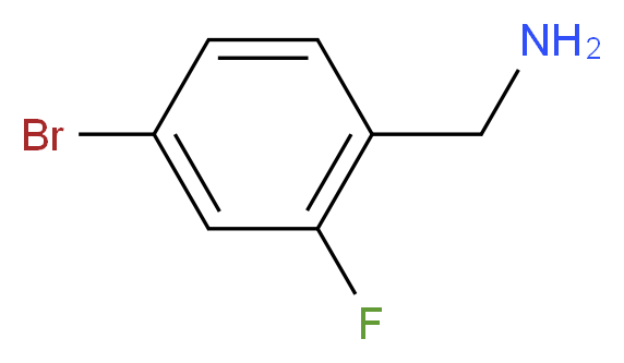 4-Bromo-2-fluorobenzyl amine_分子结构_CAS_112734-22-2)