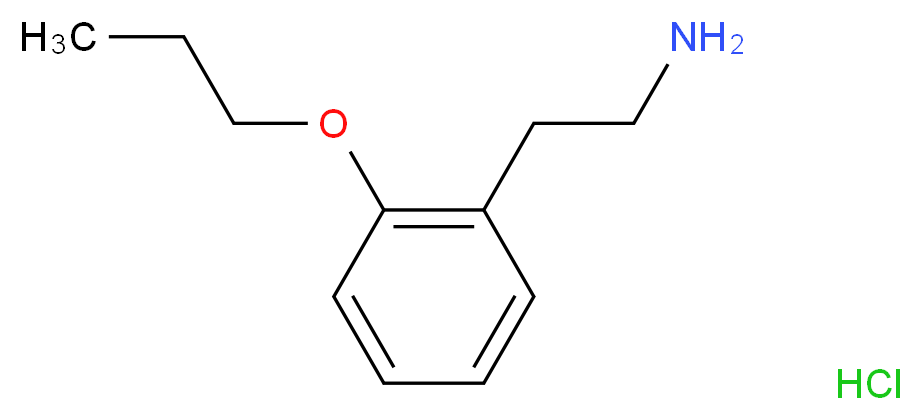 [2-(2-Propoxyphenyl)ethyl]amine hydrochloride_分子结构_CAS_)