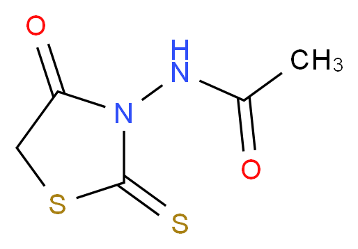 N-(4-Oxo-2-thioxo-thiazolidin-3-yl)-acetamide_分子结构_CAS_21633-59-0)