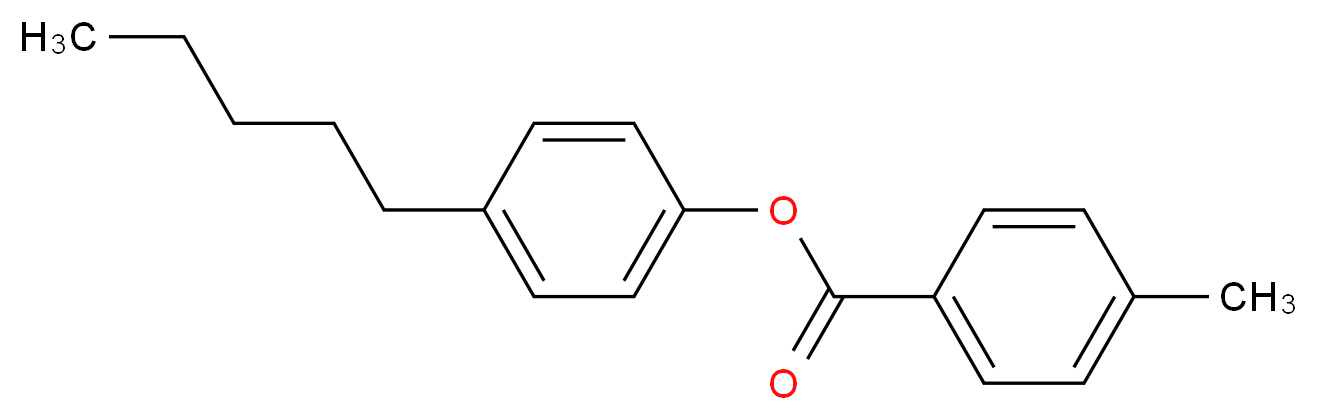 4-pentylphenyl 4-methylbenzoate_分子结构_CAS_50649-59-7