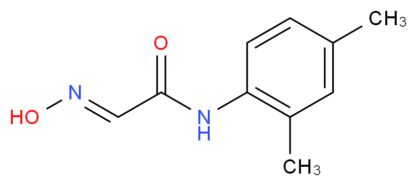 (2E)-N-(2,4-dimethylphenyl)-2-(N-hydroxyimino)acetamide_分子结构_CAS_7343-12-6