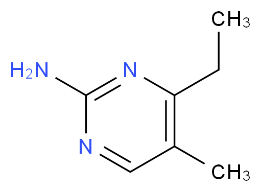 4-ethyl-5-methylpyrimidin-2-amine_分子结构_CAS_35733-54-1