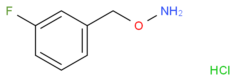 1-[(Aminooxy)methyl]-3-fluorobenzene hydrochloride_分子结构_CAS_51572-90-8)