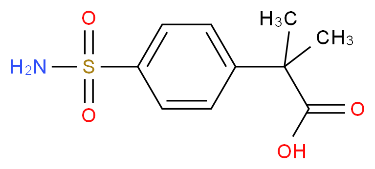 2-Methyl-2-(4-sulfamoylphenyl)propionic Acid_分子结构_CAS_374067-95-5)