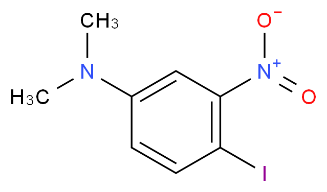 4-iodo-N,N-dimethyl-3-nitroaniline_分子结构_CAS_105752-05-4