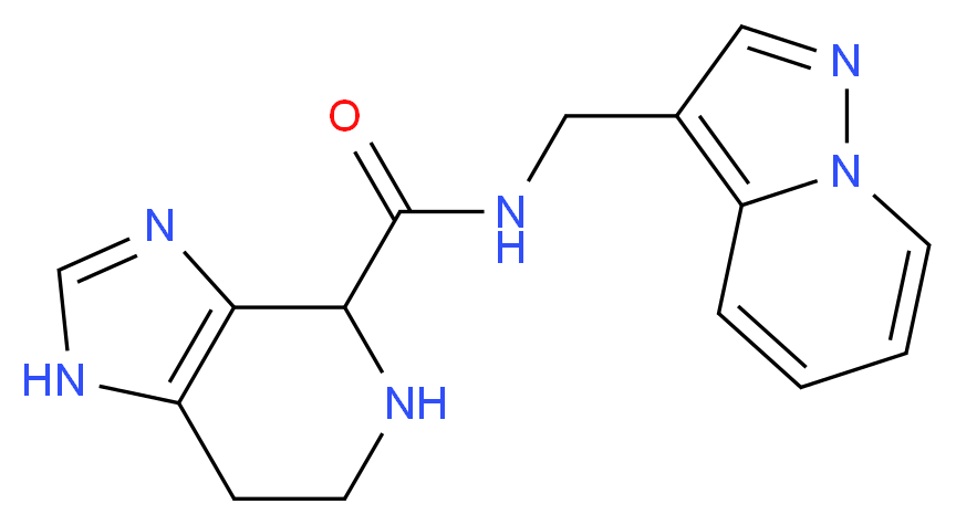 N-(pyrazolo[1,5-a]pyridin-3-ylmethyl)-4,5,6,7-tetrahydro-1H-imidazo[4,5-c]pyridine-4-carboxamide_分子结构_CAS_)