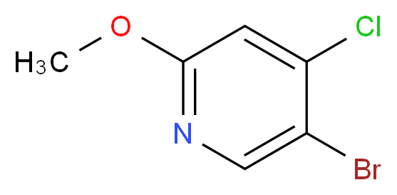 5-Bromo-4-chloro-2-methoxypyridine_分子结构_CAS_851607-27-7)