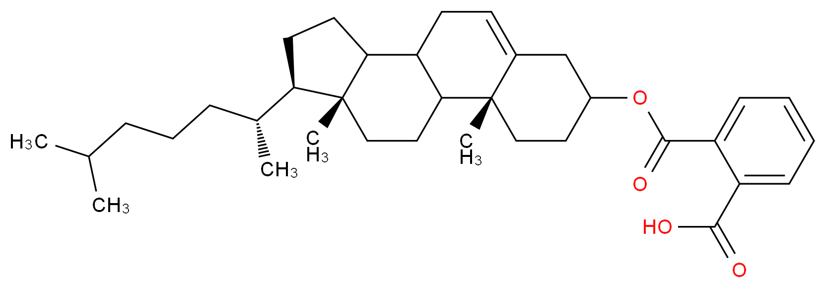 CHOLESTERYL HYDROGEN PHTHALATE_分子结构_CAS_6732-01-0)