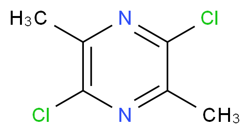 2,5-DICHLORO-3,6-DIMETHYLPYRAZINE_分子结构_CAS_27023-19-4)