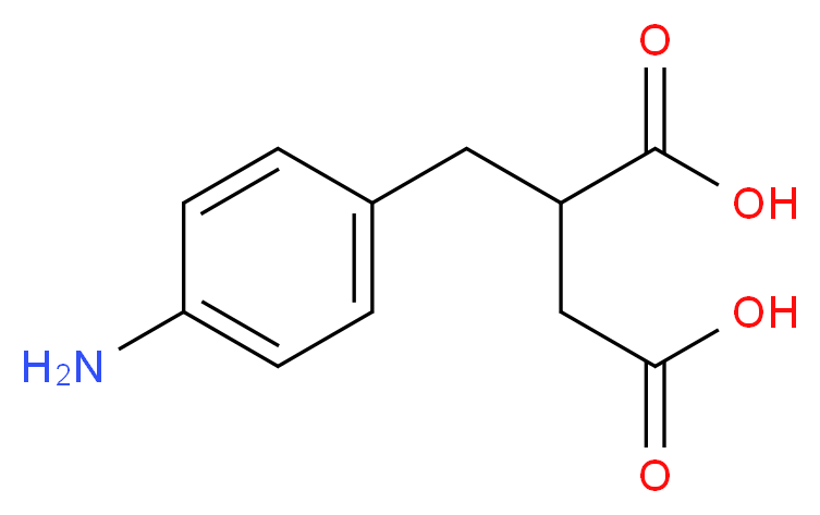 D,L-(4-Aminobenzyl)succinic acid_分子结构_CAS_)