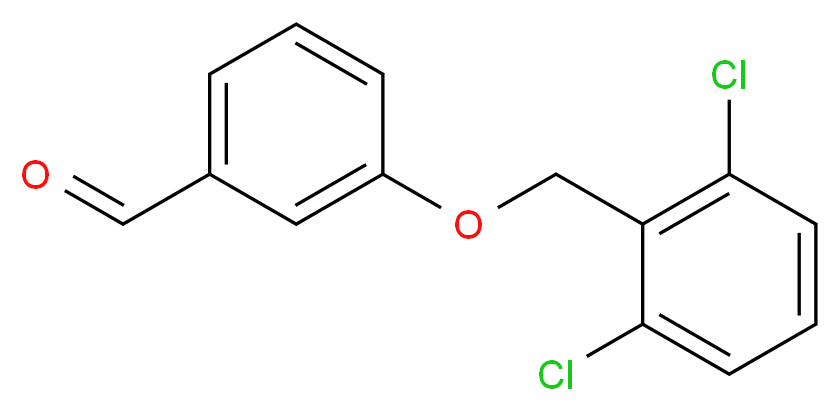 3-[(2,6-Dichlorobenzyl)oxy]benzaldehyde_分子结构_CAS_)