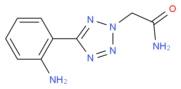 2-[5-(2-Amino-phenyl)-tetrazol-2-yl]-acetamide_分子结构_CAS_)