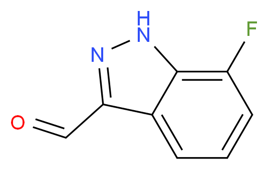 7-fluoro-1H-indazole-3-carbaldehyde_分子结构_CAS_900506-29-8