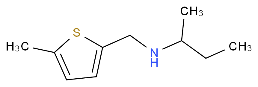 (butan-2-yl)[(5-methylthiophen-2-yl)methyl]amine_分子结构_CAS_869942-31-4