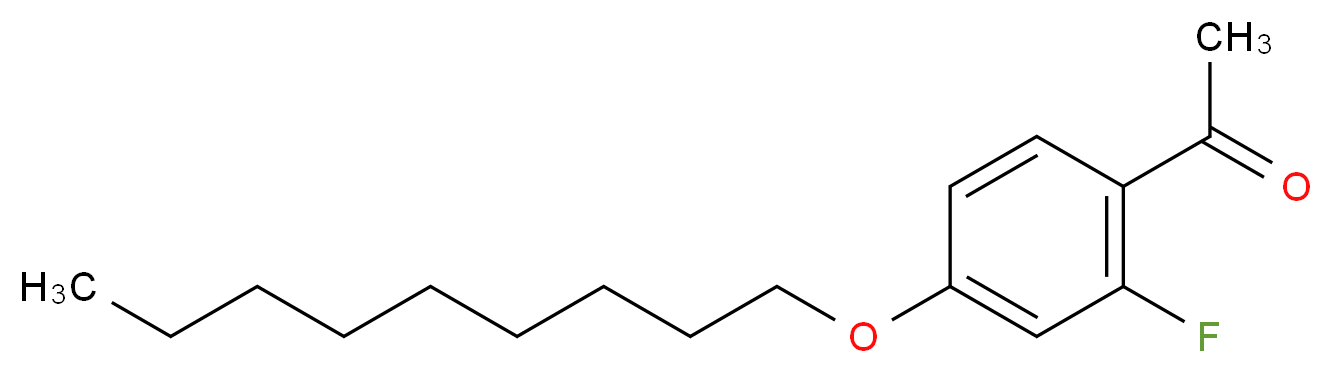 2'-Fluoro-4'-nonyloxyacetophenone 97%_分子结构_CAS_)