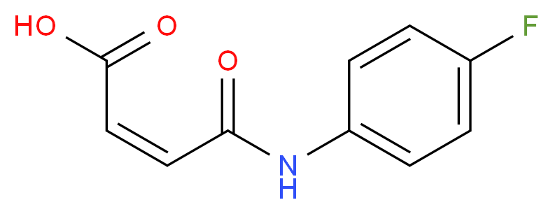 (2Z)-3-[(4-fluorophenyl)carbamoyl]prop-2-enoic acid_分子结构_CAS_780-05-2