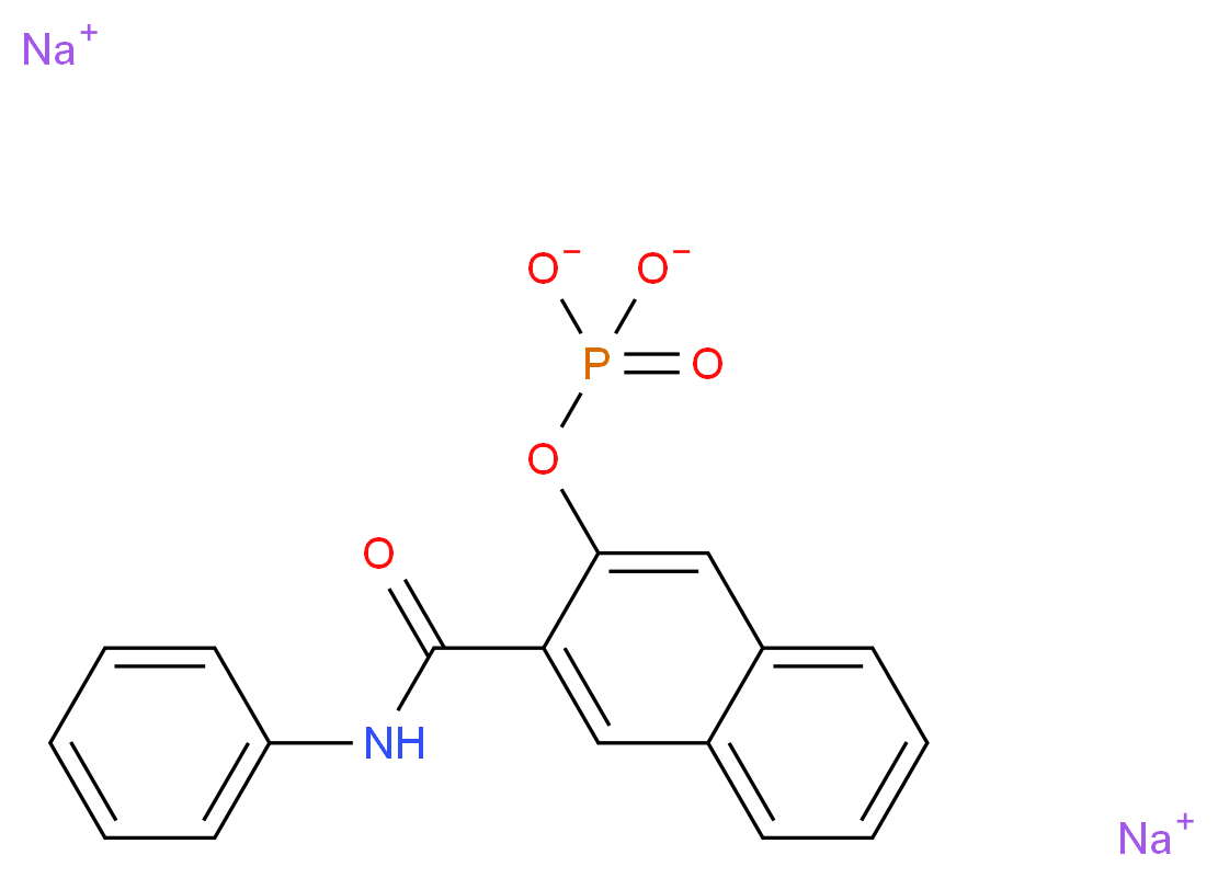 Naphthol AS phosphate disodium salt_分子结构_CAS_69815-54-9)
