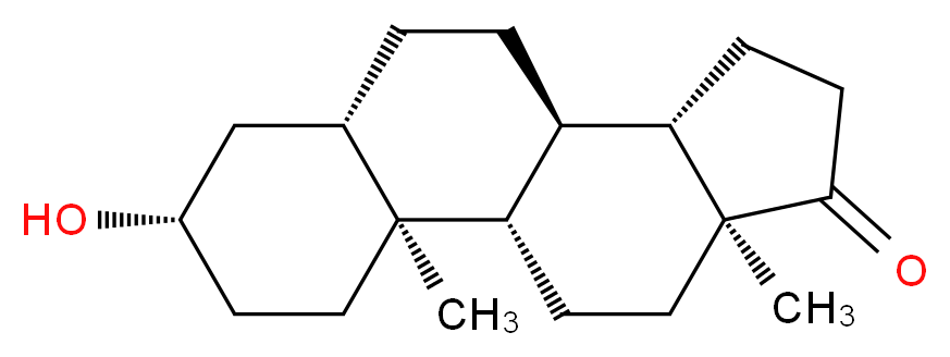 (1S,2S,5S,7S,10R,11S,15S)-5-hydroxy-2,15-dimethyltetracyclo[8.7.0.0<sup>2</sup>,<sup>7</sup>.0<sup>1</sup><sup>1</sup>,<sup>1</sup><sup>5</sup>]heptadecan-14-one_分子结构_CAS_481-29-8