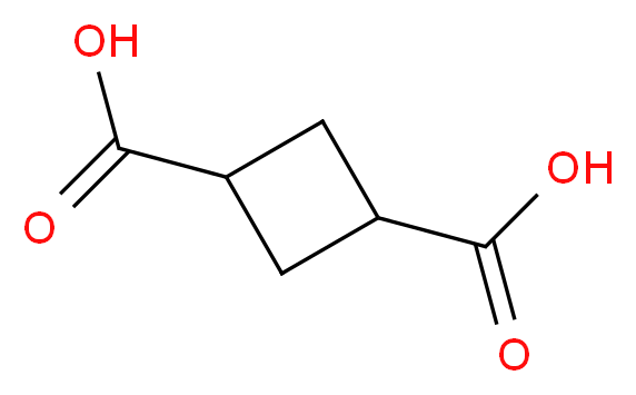 cyclobutane-1,3-dicarboxylic acid_分子结构_CAS_62184-63-8