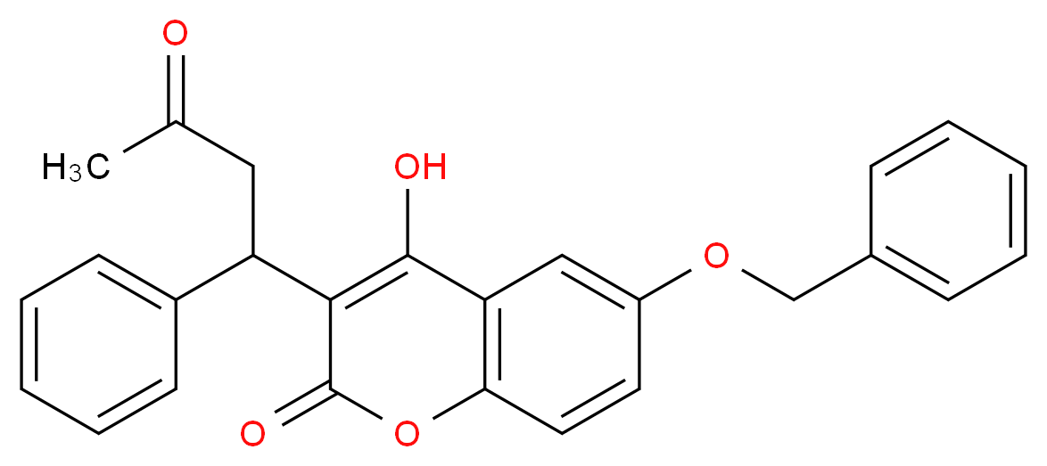 6-Benzyloxy Warfarin_分子结构_CAS_30992-68-8)