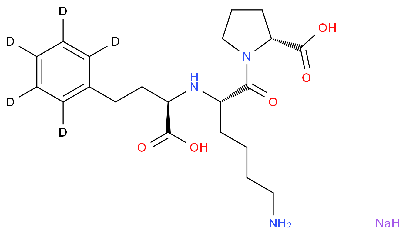 (S)-Lisinopril-d5 Sodium_分子结构_CAS_1356847-28-3)