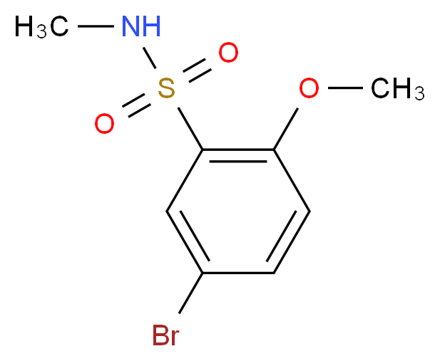 5-Bromo-2-methoxy-N-methylbenzenesulphonamide 95%_分子结构_CAS_871269-17-9)