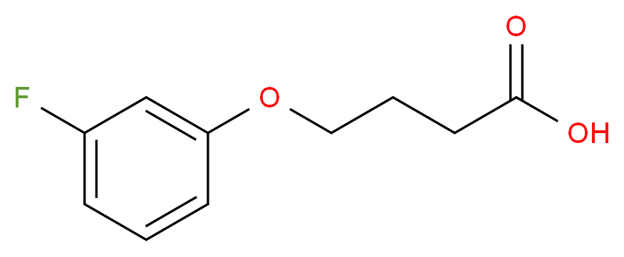 4-(3-fluorophenoxy)butanoic acid_分子结构_CAS_)