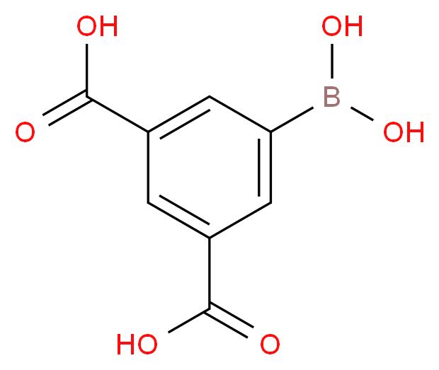 5-(dihydroxyboranyl)benzene-1,3-dicarboxylic acid_分子结构_CAS_881302-73-4