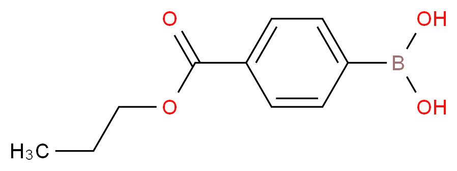 4-Propoxycarbonylphenylboronic acid_分子结构_CAS_91062-38-3)