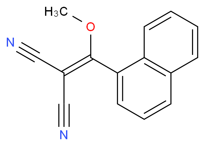 2-[Methoxy(naphthalen-1-yl)methylidene]-propanedinitrile_分子结构_CAS_)