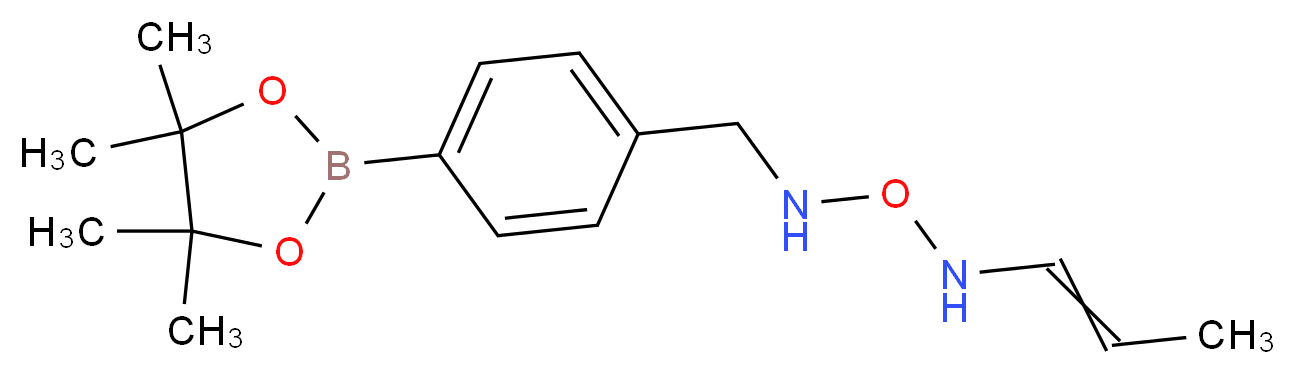{[(prop-1-en-1-yl)amino]oxy}({[4-(tetramethyl-1,3,2-dioxaborolan-2-yl)phenyl]methyl})amine_分子结构_CAS_874291-02-8