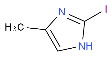 2-Iodo-4-methyl-1H-imidazole_分子结构_CAS_73746-43-7)