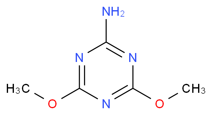 2-Amino-4,6-dimethoxy-1,3,5-triazine 98%_分子结构_CAS_16370-63-1)