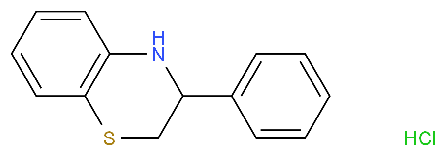 3-phenyl-3,4-dihydro-2H-1,4-benzothiazine hydrochloride_分子结构_CAS_24033-90-7)