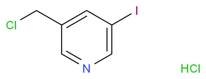 3-Chloromethyl-5-iodo-pyridine hydrochloride_分子结构_CAS_879326-79-1)